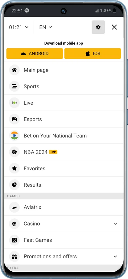 Jeetbuzz App Sports betting - Jeetbuzz App 17 Melbet app main menu